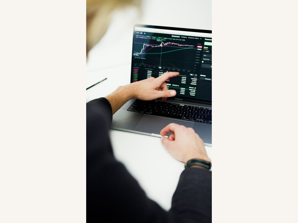 Person working with a software dashboard on a computer