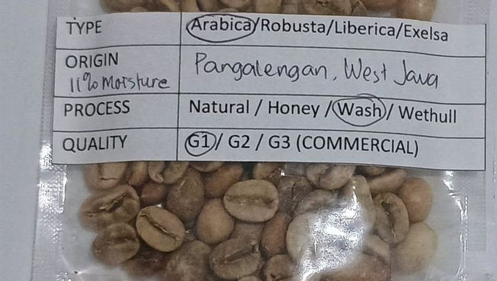 Green vs roasted coffee