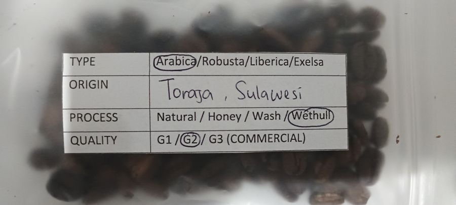 February 2026 Manglayang West Java Arabica sample with label
