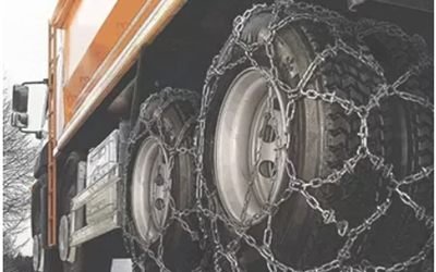 Tire protection chains for mining